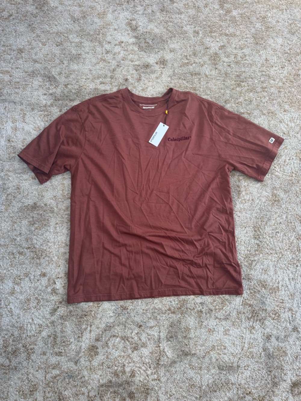 Caterpillar Men's Short Sleeve Crew Tee - Rust